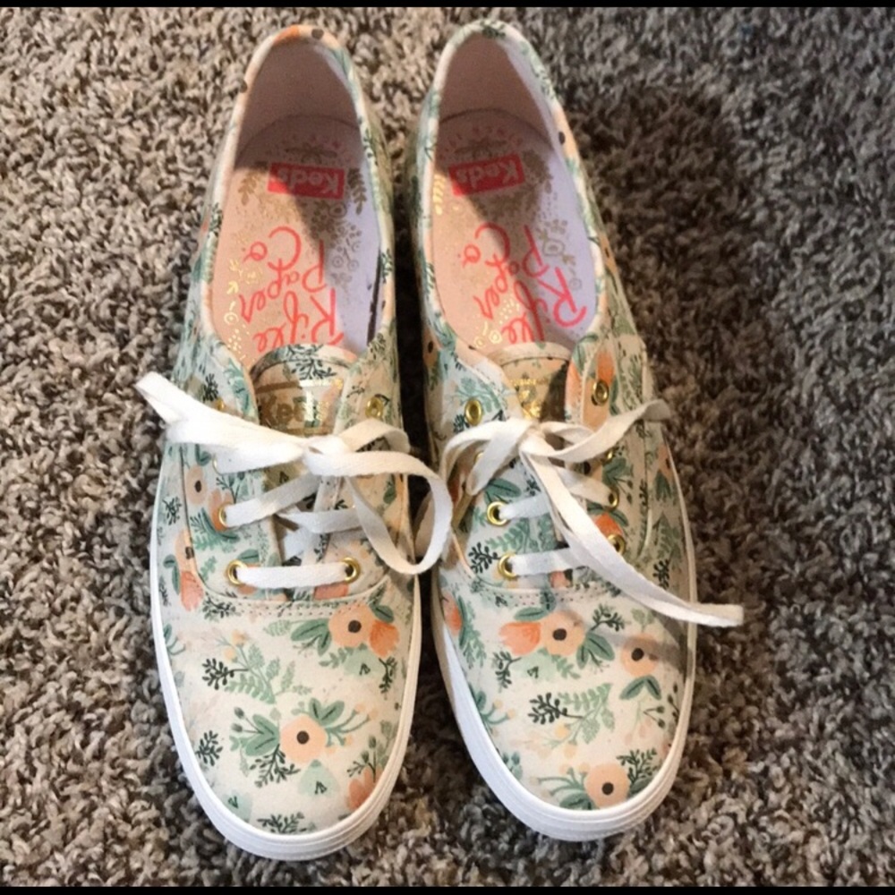Rifle paper co keds champion lace up sneakers